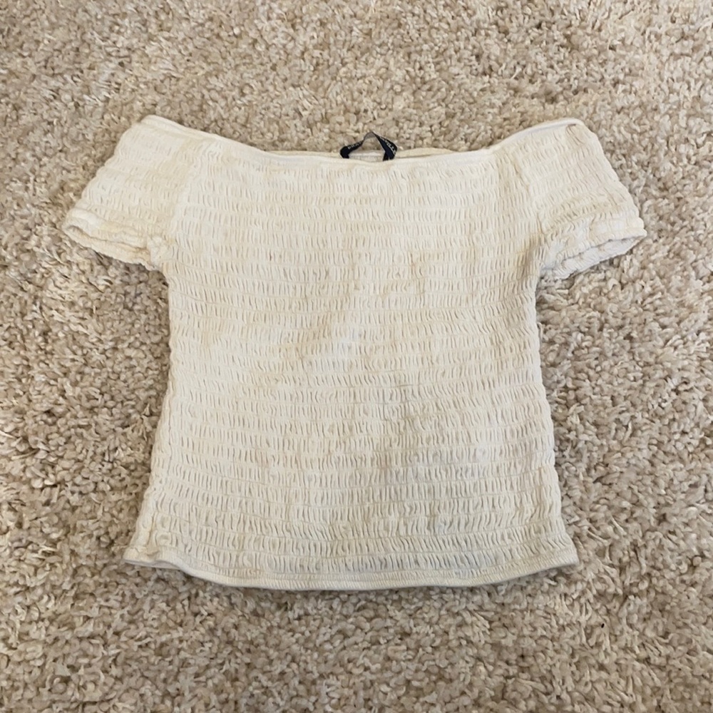 Off the Shoulder white summer top